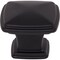 Jeffrey Alexander 1-3/16" Overall Length Matte Black Square Milan 1 Cabinet Knob 1091MB - alternate 2